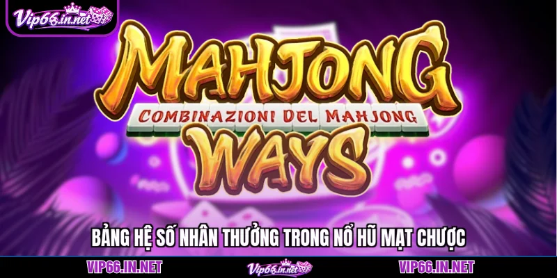 Nổ hũ mạt chược VIP66 với 243 cách thắng cực khủng